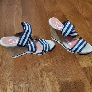 Sketches Wedge Navy 8